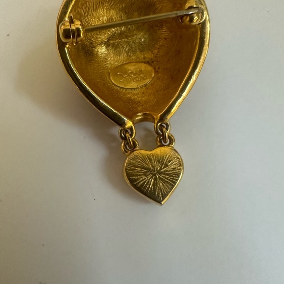 Vintage Jewelry Signed Joan Rivers Enamel & Rhinestone Hot Air Balloon pin ♥️ - Picture 9 of 9